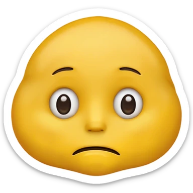 Emoji con ojeras sticker