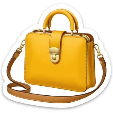 yellow purse sticker