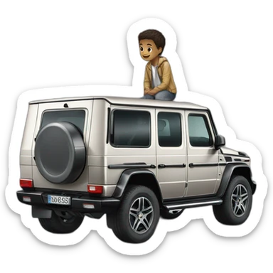 g 63 and a boy sticker