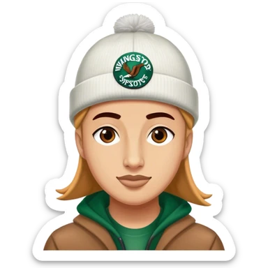  wing stop little genie with a beenie .  sticker