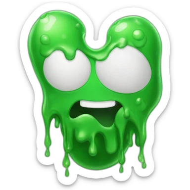 Green goo sticker
