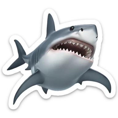 Shark with human legs wearing high heels sticker