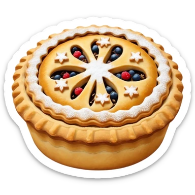 Christmas mince pie sticker