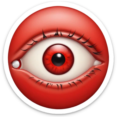 horror eye sticker
