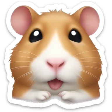 big nose hamster sticker