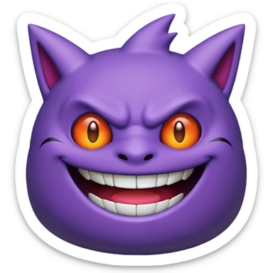 i want a Gengar ( pokémon ) nice sticker