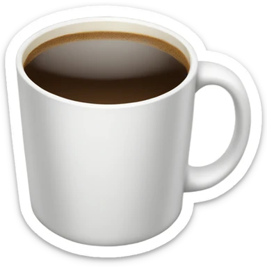 A cup of coffee in hand sticker