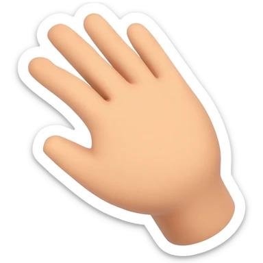 mano extendida sticker