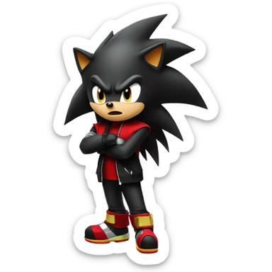 Shadow the hedgehog sticker