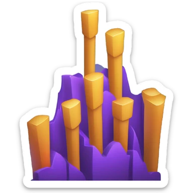 stock chart going up sticker