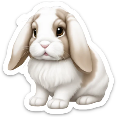 Holland lop bunny sticker
