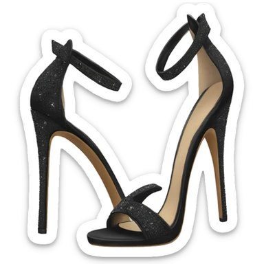 Black diamond heels sticker