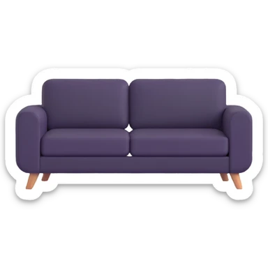 sofa as a 3D emoji sticker