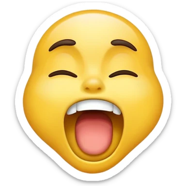yawning emoji sticker