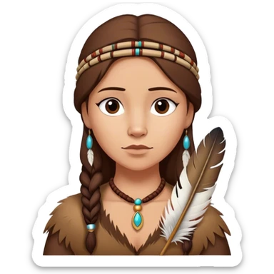 Carmy from the tv show “the bear” holding native feather sticker