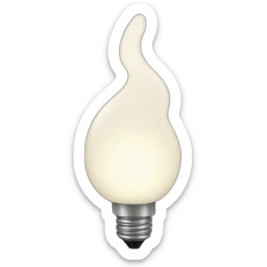 White Christmas lights sticker