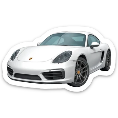 Porsche Boxter white sticker