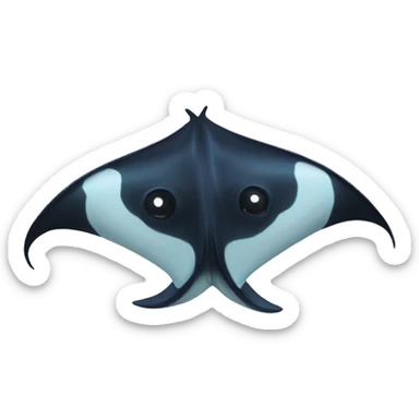 Raie manta sticker