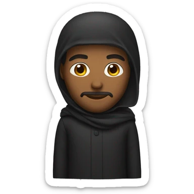 Musulman noir sticker