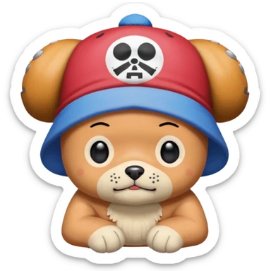  Chopper de one piece animado sticker