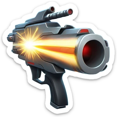Laser gun firing sticker