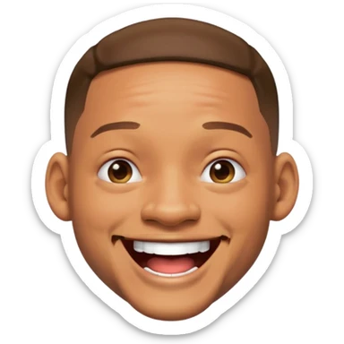 Will Smith laughing emoji sticker