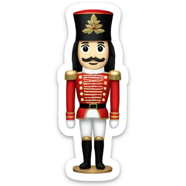 christmas nutcracker full body sticker