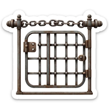Chain gate sticker