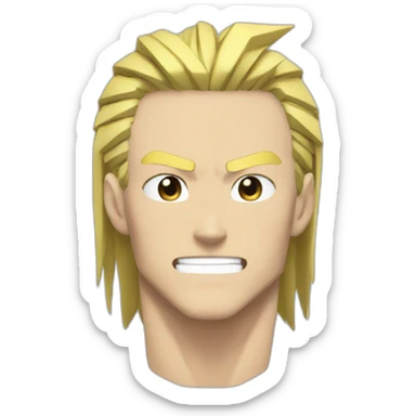 All might my hero academia motivated sticker