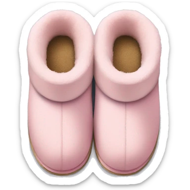 light pink UGG slippers  sticker