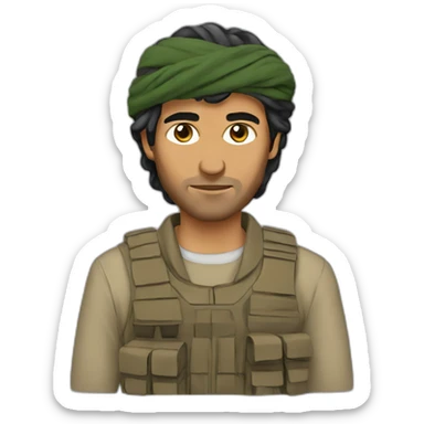 Afghan freedom fighter sticker