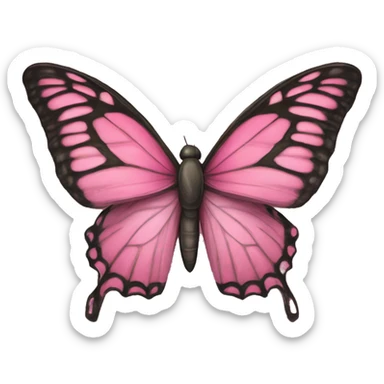 mariposa rosa sticker