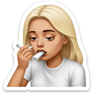 Dani doing cocaine sticker