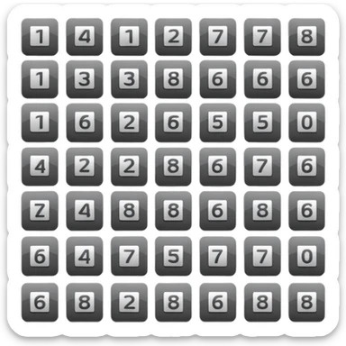 100 dans un carre gris sticker