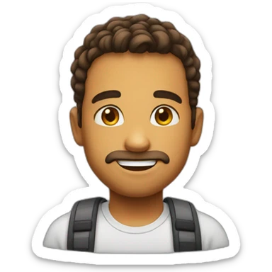 Innocent face emoji  sticker