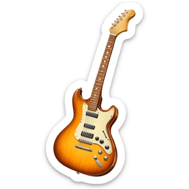Electric guitar 1950s retro  sticker
