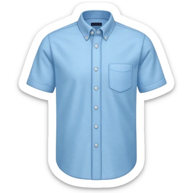 light blue oxford shirt sticker