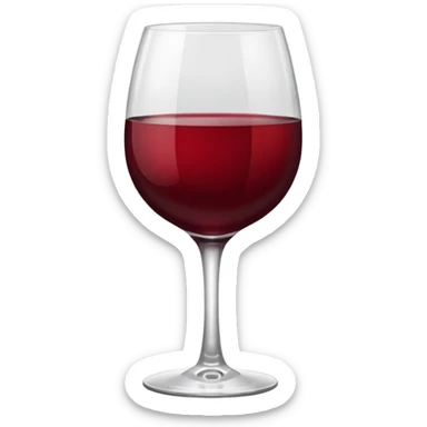 glass of wine  sticker