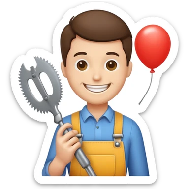 a bloon saw sticker