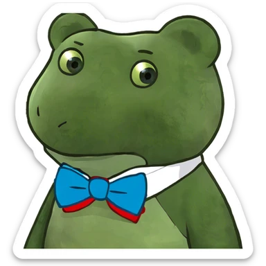 Sad teary eyed teddy  sticker