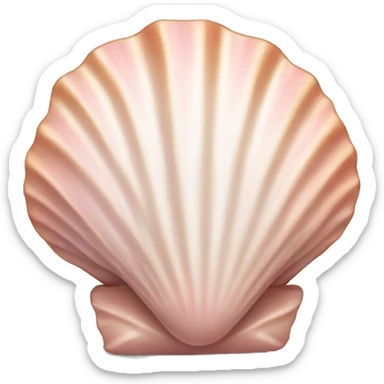 Light pink seashell sticker