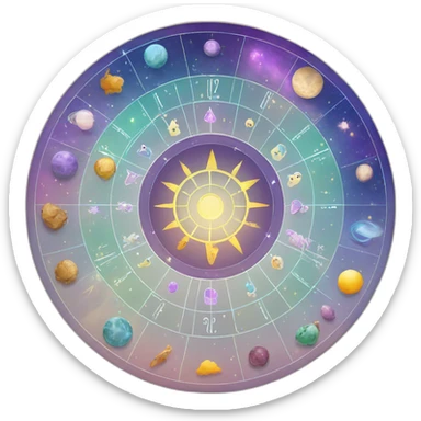 Astrology wheel sticker