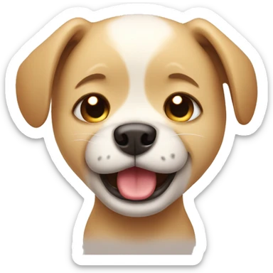 cute dog crying  sticker
