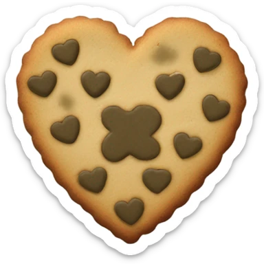 Tactical cookie heart sticker
