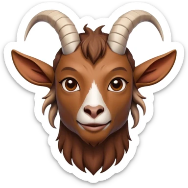 Futuristic Goat(Ram) man 2/3 veiw sticker