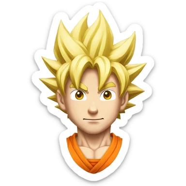 Goku from dragon ball z sticker