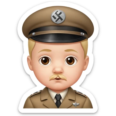 Hitler babyface sticker