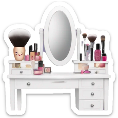 Makeup vanity  sticker