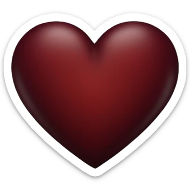 dark red heart sticker