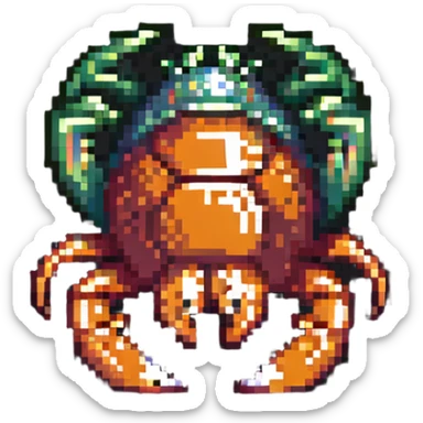hermit crab sticker